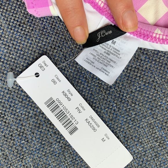 NWT Oversize Matte Gingham Bikini - Size M - Picture 6 of 12